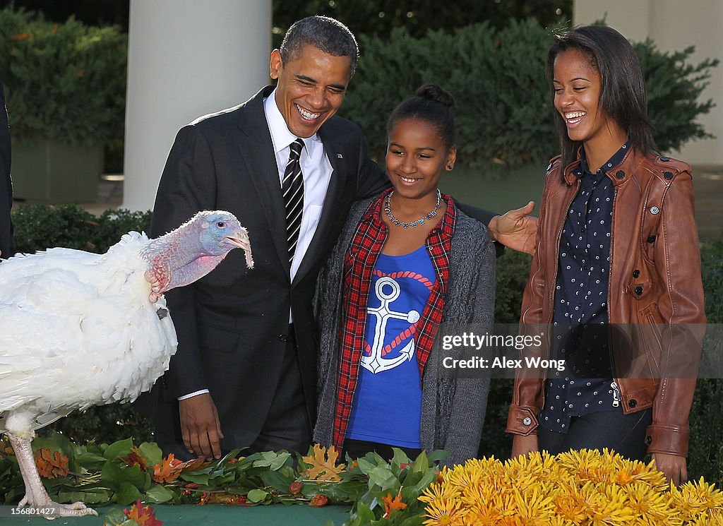 President Obama Pardons Thanksgiving Turkey At White House