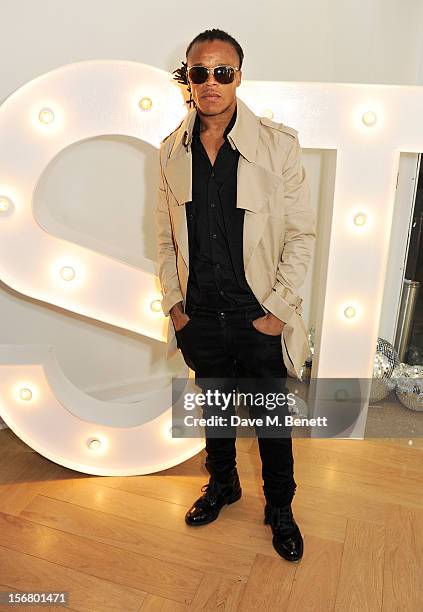 Dutch footballer Edgar Davids attends the launch of the SuperTrash London flagship store on November 21, 2012 in London, England.