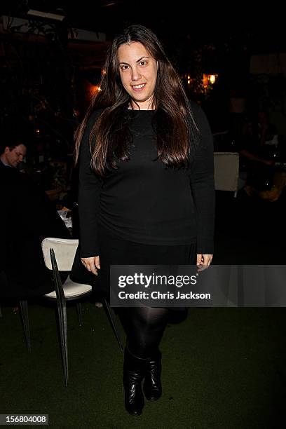 Mary Katrantzou attends the Vodafone Fashionable Pub Quiz at Shoreditch House on November 21, 2012 in London, United Kingdom. As Principal Sponsor of...