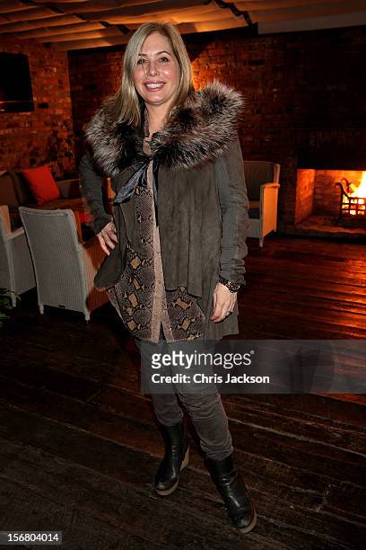 Brix Smith attends the Vodafone Fashionable Pub Quiz at Shoreditch House on November 21, 2012 in London, United Kingdom. As Principal Sponsor of...