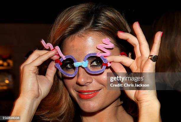 Zoe Hardman attends the Vodafone Fashionable Pub Quiz at Shoreditch House on November 21, 2012 in London, United Kingdom. As Principal Sponsor of...