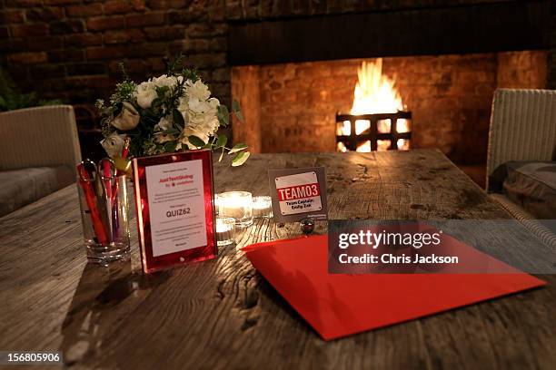 General view of the venue prior to the Vodafone Fashionable Pub Quiz at Shoreditch House on November 21, 2012 in London, United Kingdom. As Principal...