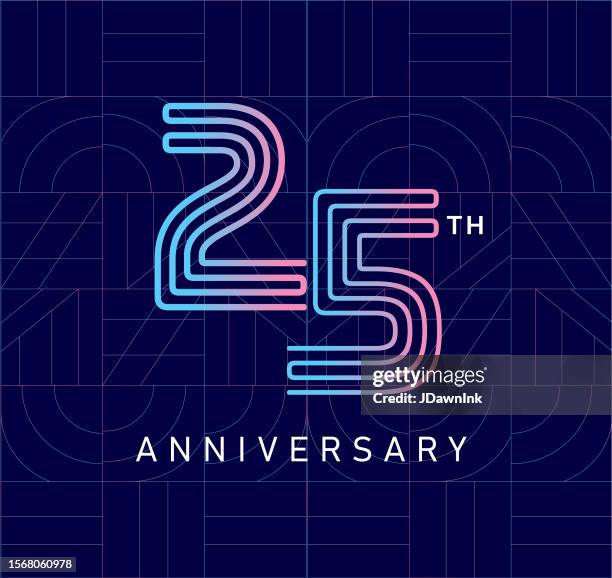 25th Graphics 239 25th Anniversary Logo High Res Vector Graphics - Getty Images