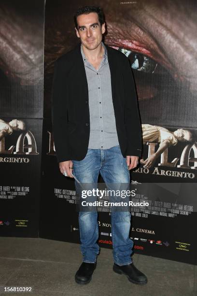 Director Simone Gandolfo attends the 'Dracula in 3D' premiere at Cinema Barberini on November 21, 2012 in Rome, Italy.