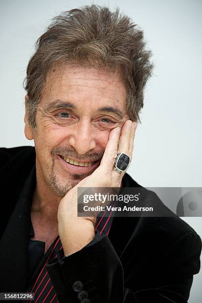 Al Pacino at the "Stand Up Guys" Press Conference at the Four Seasons Hotel on November 20, 2012 in Beverly Hills, California.