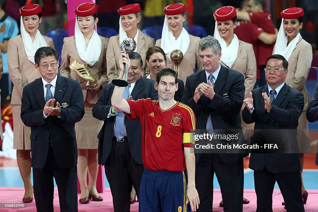 Spain v Brazil: FIFA Futsal World Cup Thailand 2012 Final