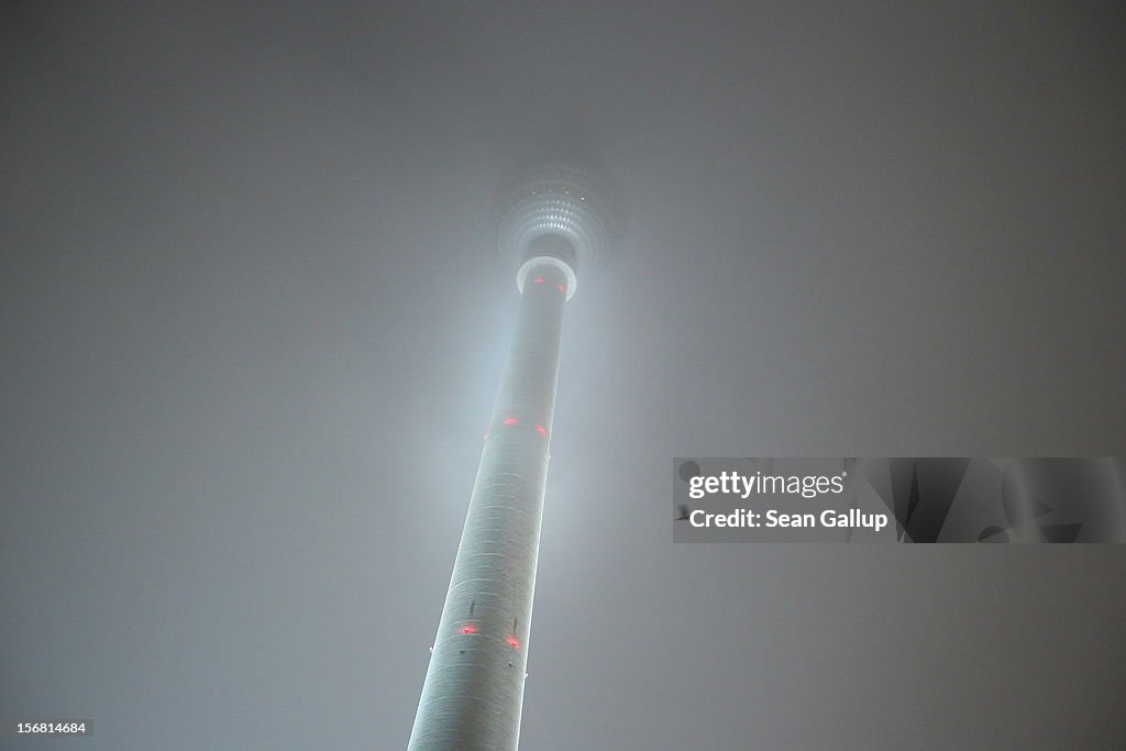 Berlin Broadcast Tower In Fog