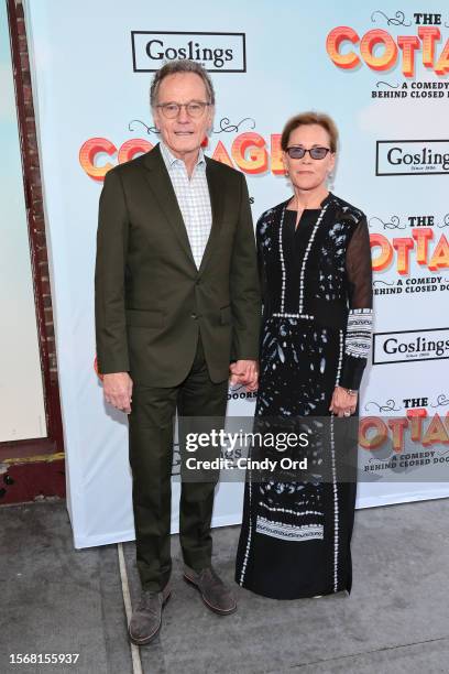 Bryan Cranston and Robin Dearden attend "The Cottage" Broadway Opening Night at Hayes Theater on July 24, 2023 in New York City.