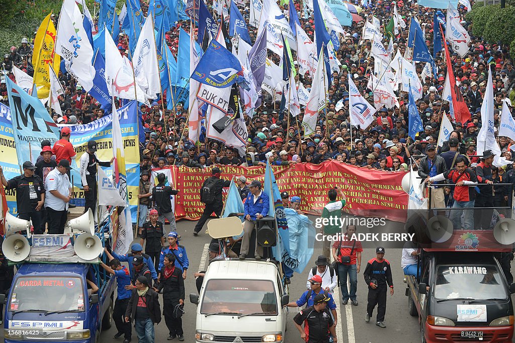 INDONESIA-LABOUR-PROTEST