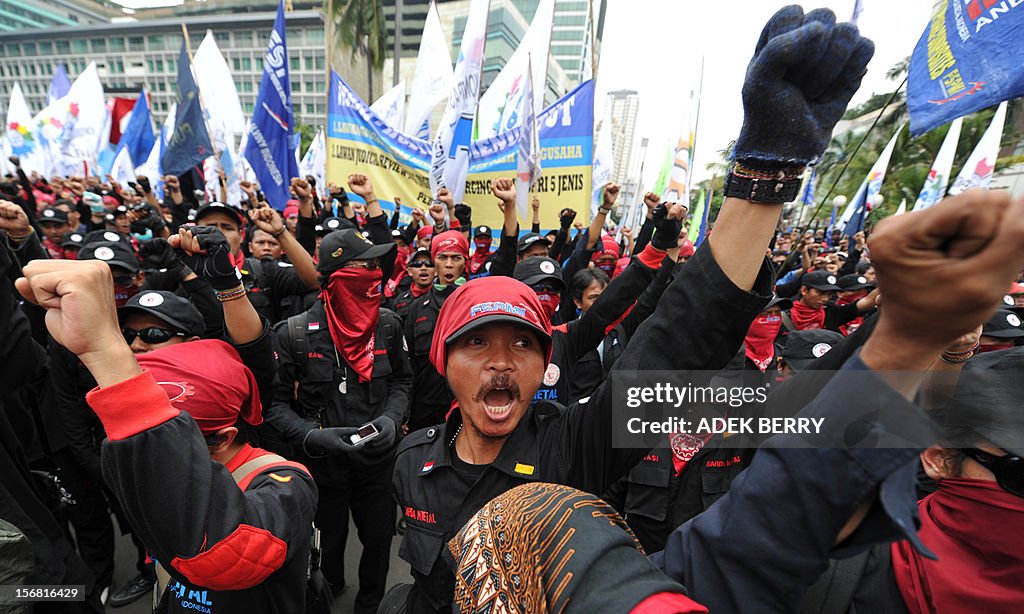 INDONESIA-LABOUR-PROTEST