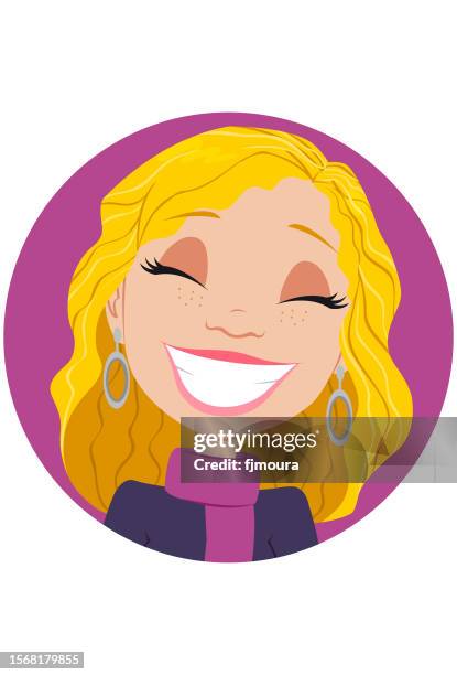 blonde mädchen - menina stock-grafiken, -clipart, -cartoons und -symbole