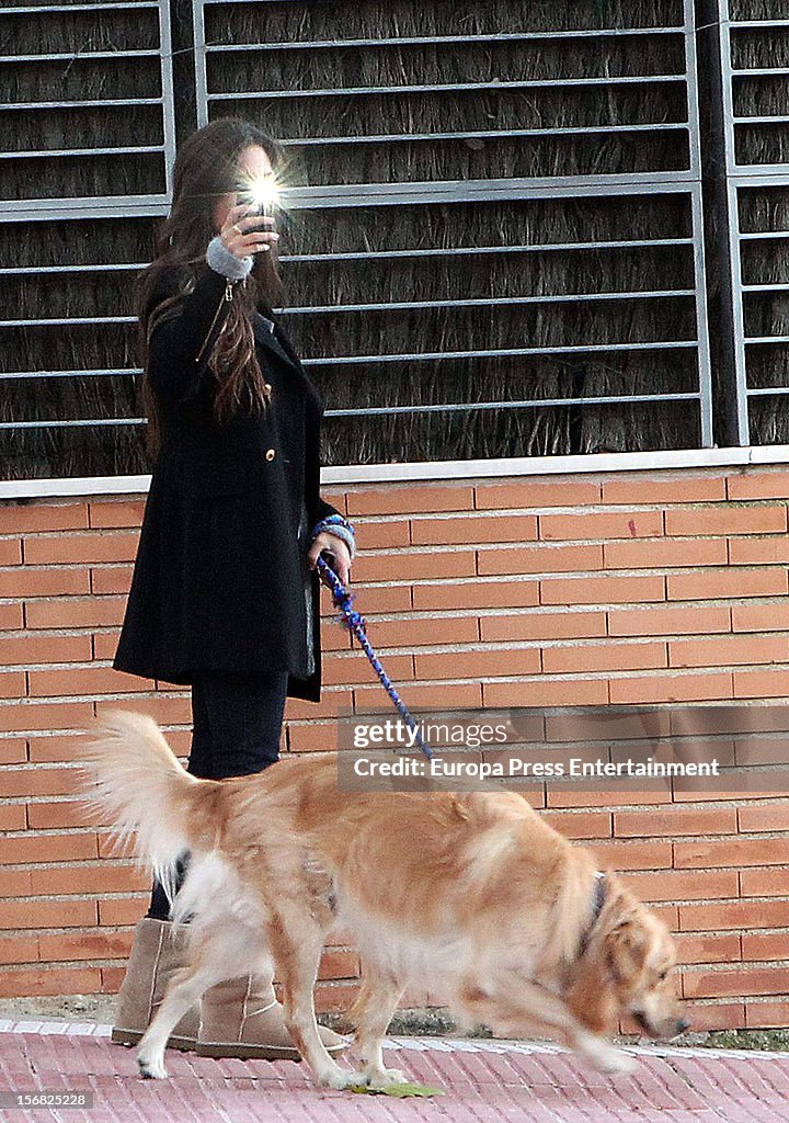 Sara Carbonero Sighting In Madrid - November 21, 2012