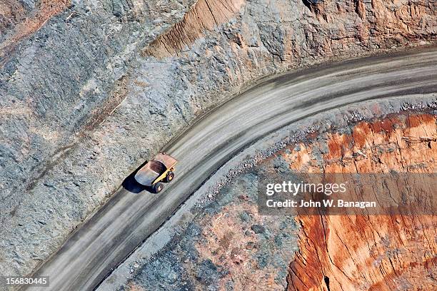 (kcgm.) gold mine,western australia - banagan dumper truck stock pictures, royalty-free photos & images