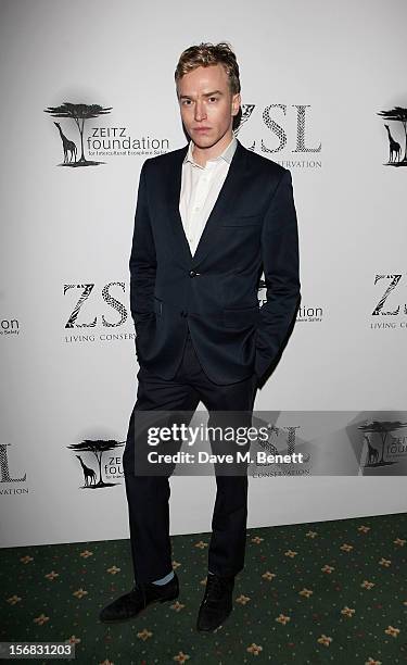 Fletcher Cowan arrives at the Zeitz Foundation and ZSL Gala at London Zoo on November 22, 2012 in London, England.