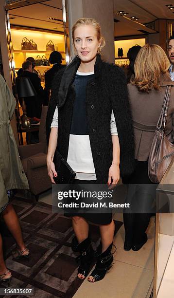 Polly Morgan attends 'Tod's Vendanges on Bond' at the Tod's Bond Street Boutique on November 22, 2012 in London, England.