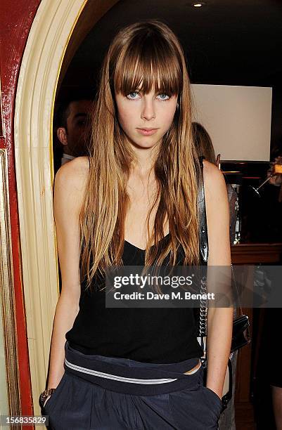 Edie Campbell attends the launch of Bryan Ferry's new album 'The Jazz Age' at Annabels on November 22, 2012 in London, England.