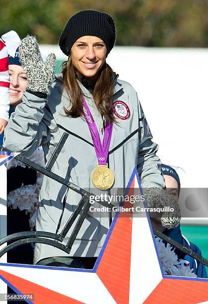 Olympic gold medalist Carli Lloyd attends the 93rd annual Dunkin' Donuts Thanksgiving Day Parade on November 22, 2012 in Philadelphia, Pennsylvania.