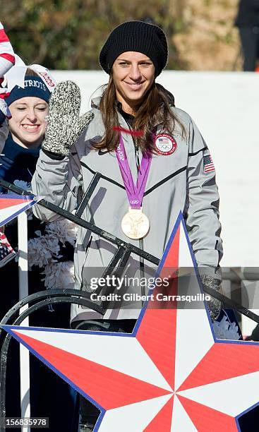 Olympic gold medalist Carli Lloyd attends the 93rd annual Dunkin' Donuts Thanksgiving Day Parade on November 22, 2012 in Philadelphia, Pennsylvania.