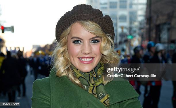 Actress/singer Kristen Alderson attends the 93rd annual Dunkin' Donuts Thanksgiving Day Parade on November 22, 2012 in Philadelphia, Pennsylvania.