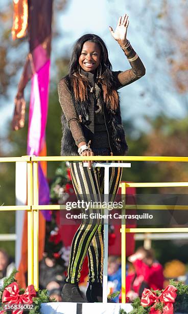 Actress/singer Coco Jones attends the 93rd annual Dunkin' Donuts Thanksgiving Day Parade on November 22, 2012 in Philadelphia, Pennsylvania.