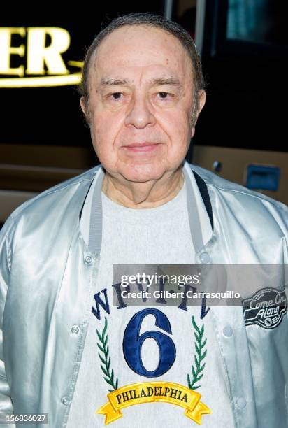 Puerto Rican Panorama host Diego Castellanos attends the 93rd annual Dunkin' Donuts Thanksgiving Day Parade on November 22, 2012 in Philadelphia,...