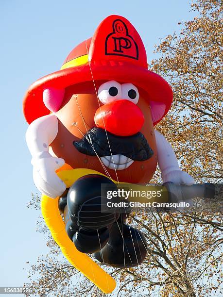 Mr. Potatohead Fireman balloon at the 93rd annual Dunkin' Donuts Thanksgiving Day Parade on November 22, 2012 in Philadelphia, Pennsylvania.