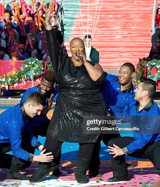 Singer Frenchie Davis attends the 93rd annual Dunkin' Donuts Thanksgiving Day Parade on November 22, 2012 in Philadelphia, Pennsylvania.