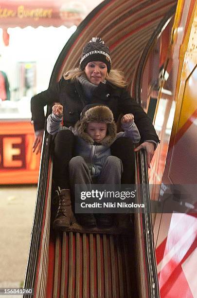 Nell McAndrew sighting on November 22, 2012 in London, England.