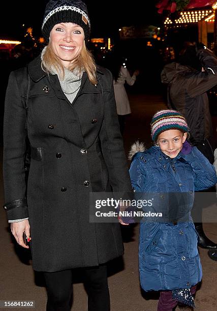 Nell McAndrew sighting on November 22, 2012 in London, England.