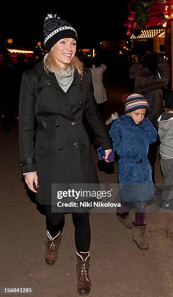 Nell McAndrew sighting on November 22, 2012 in London, England.