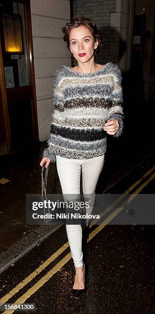 Anna Friel sighting on November 22, 2012 in London, England.