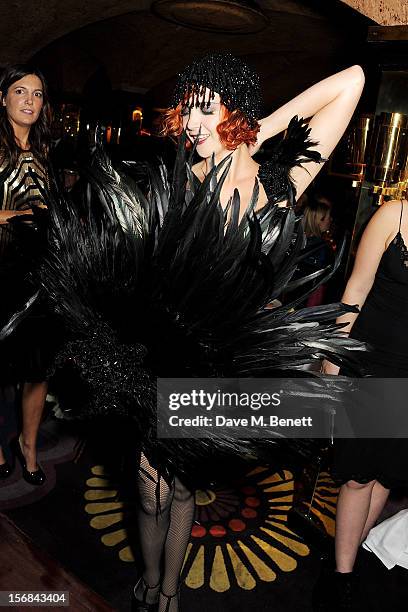 General view of the atmosphere at the launch of Bryan Ferry's new album 'The Jazz Age' at Annabels on November 22, 2012 in London, England.