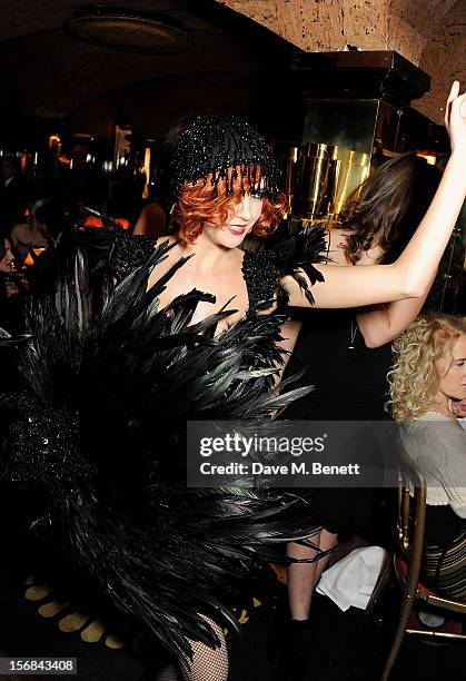 General view of the atmosphere at the launch of Bryan Ferry's new album 'The Jazz Age' at Annabels on November 22, 2012 in London, England.