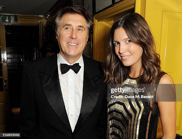 Bryan Ferry and Amanda Sheppard attends the launch of Bryan Ferry's new album 'The Jazz Age' at Annabels on November 22, 2012 in London, England.