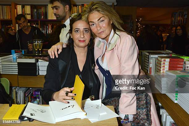 Architect India Mahdavi and her cousin stylist Maryam Mahdavi attend 'Home' India Madhavi and Soline Delos Book Launch at Musee Arts Decoratif...