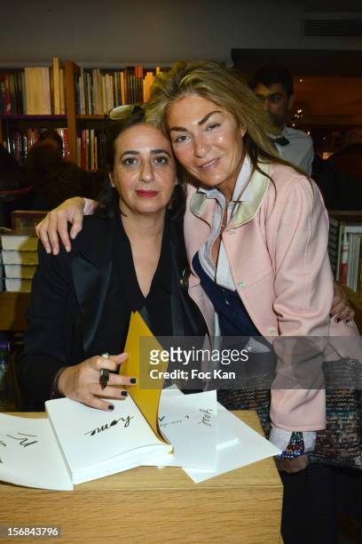 Architect India Mahdavi and her cousin stylist Maryam Mahdavi attend 'Home' India Madhavi and Soline Delos Book Launch at Musee Arts Decoratif...