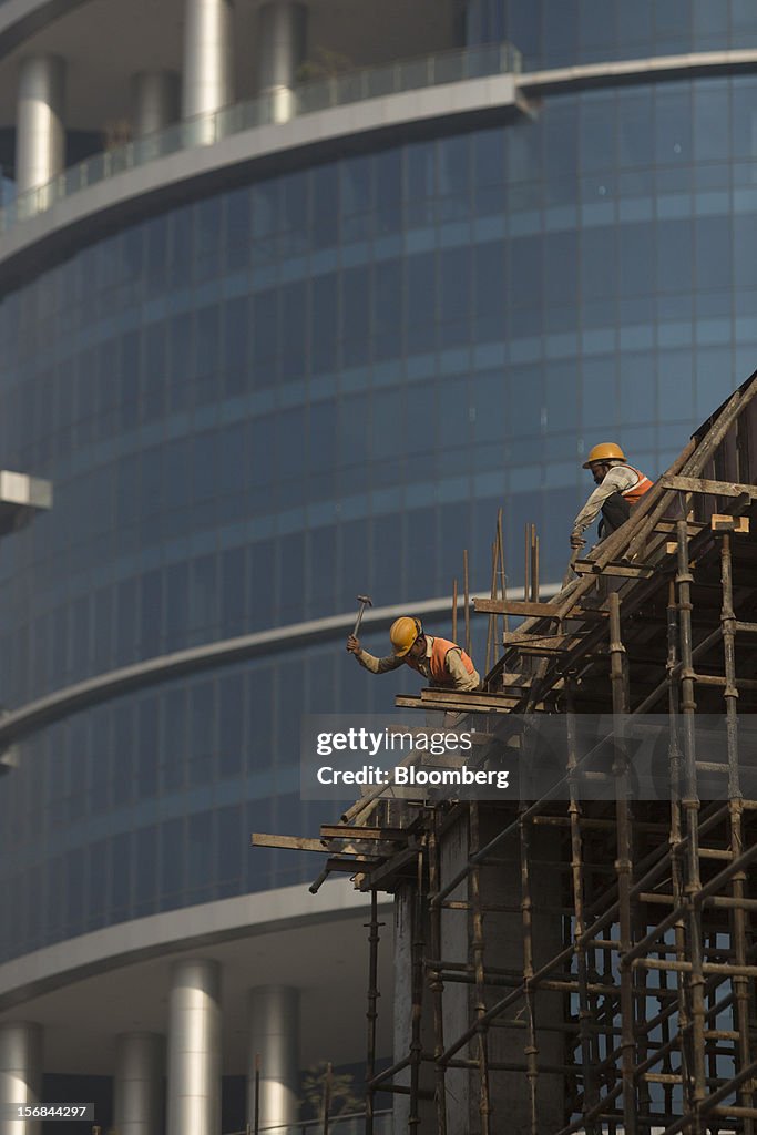 Images Of The Infrastructure And Economy In Gurgaon Ahead Of India Quarterly GDP Figures