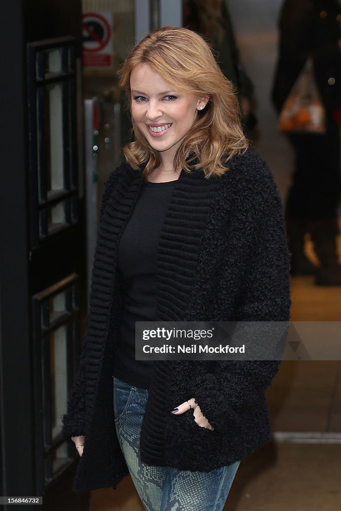 Kylie Minogue Sighting In London - November 23, 2012