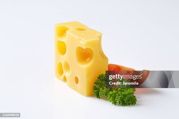 emmental cheese - cheese cubes stock pictures, royalty-free photos & images