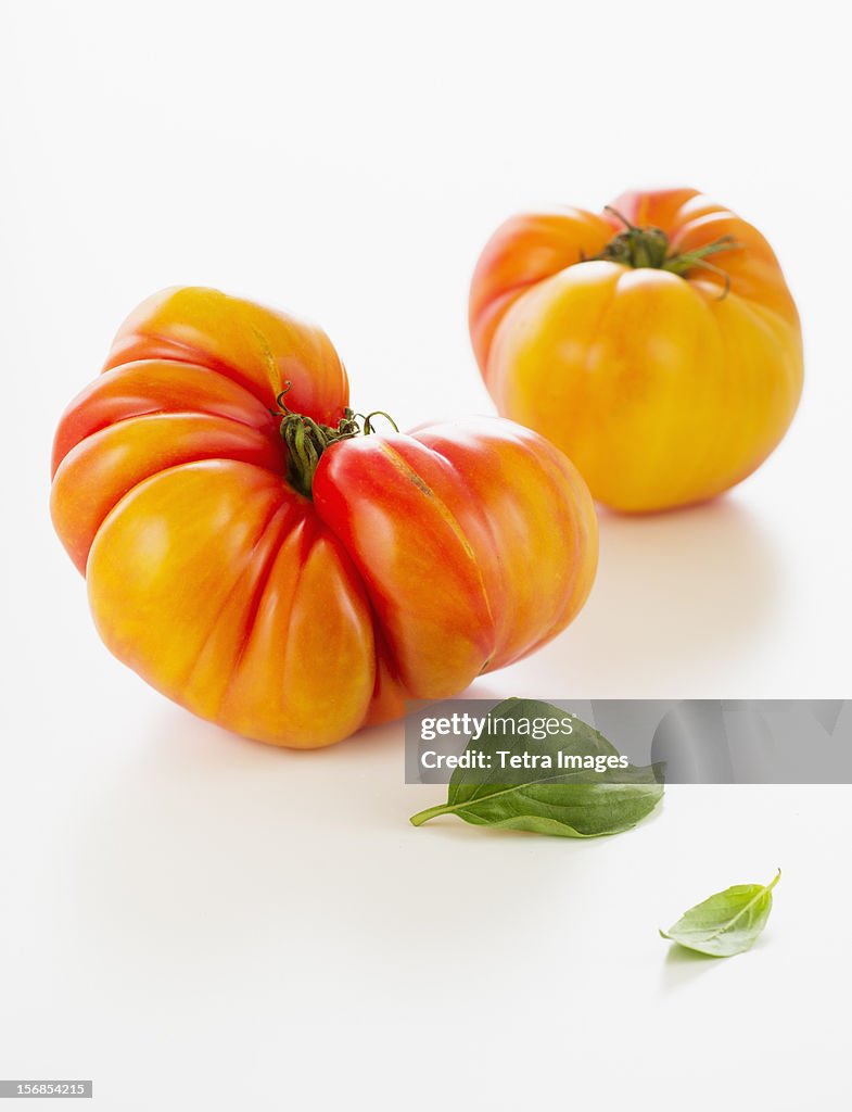 Heirloom tomatoes, studio shot