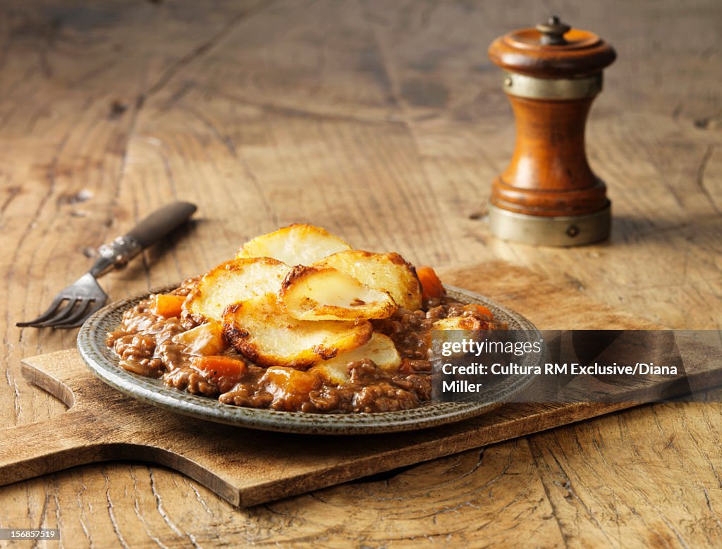 Beef with potatoes and vegetables