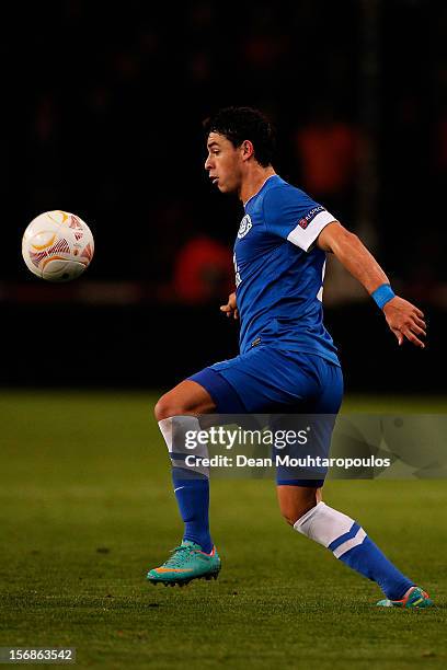 Victor Giuliano of Dnipro runs with the ball during the UEFA Europa League Group F match between PSV Eindhoven and FC Dnipro Dnipropetrovsk at the...