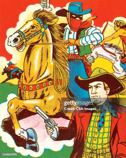 Four Cowboy Riders 289 Four Cowboys Riding Horses Stock Photos, High-Res Pictures, and ...