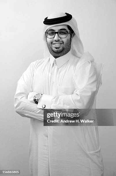 Ali Al-Anssari poses for a portrait during the 2012 Doha Tribeca Film Festival at AL Najada Hotel on November 23, 2012 in Doha, Qatar.