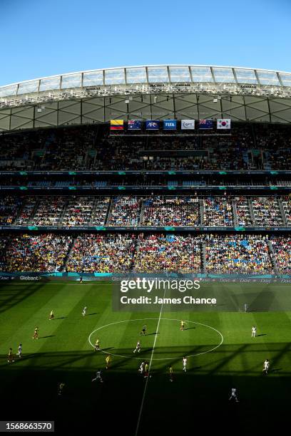 General view during the FIFA Women's World Cup Australia & New Zealand 2023 Group H match between Colombia and Korea Republic at Sydney Football...