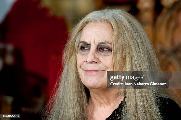 Terele Pavez attends "Las Brujas de Zugarramurdi" on set filming at Palacio del Infante Don Luis on November 23, 2012 in Madrid, Spain.