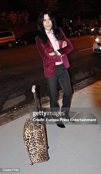 Mario Vaquerizo arrives at Marie Claire Prix de la Moda Awards 2012 on November 22, 2012 in Madrid, Spain.