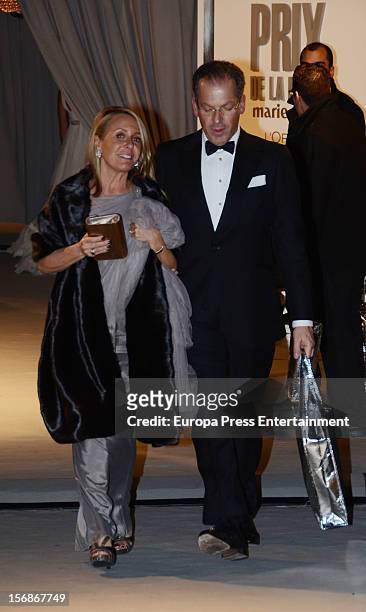 Marina Castano arrives at Marie Claire Prix de la Moda Awards 2012 on November 22, 2012 in Madrid, Spain.