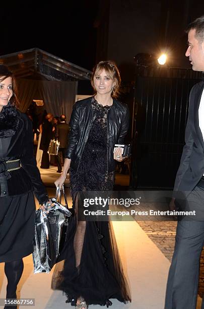 Alba Carrillo arrives at Marie Claire Prix de la Moda Awards 2012 on November 22, 2012 in Madrid, Spain.