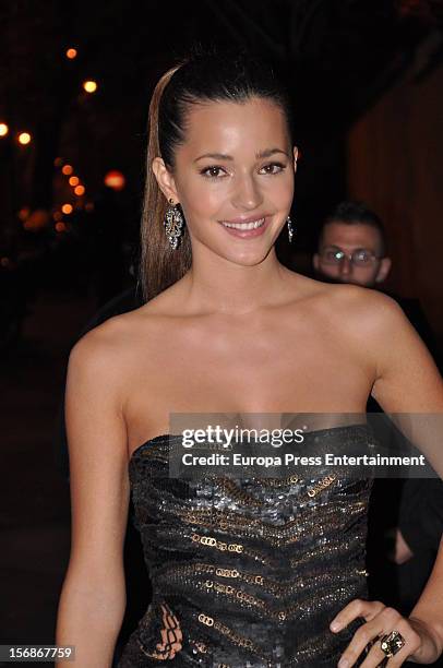 Malena Costa arrives at Marie Claire Prix de la Moda Awards 2012 on November 22, 2012 in Madrid, Spain.